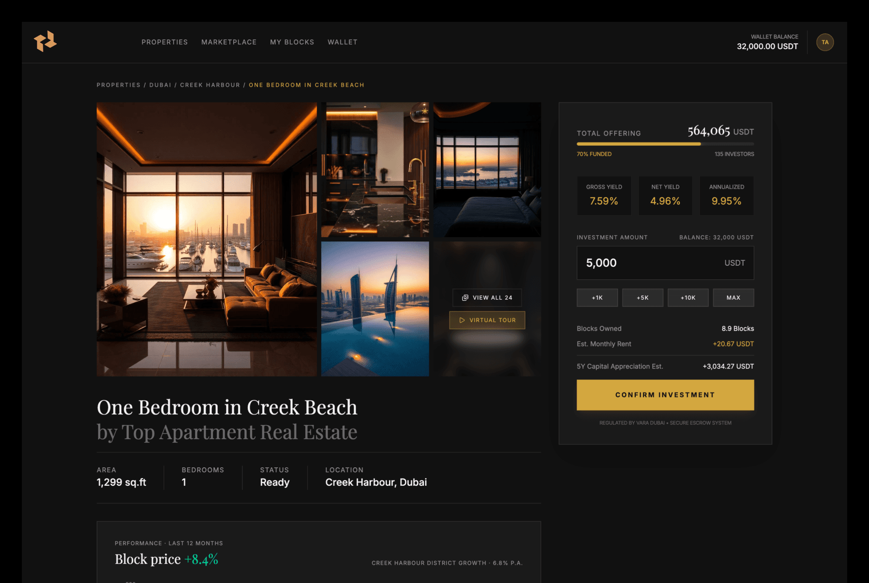 Fractional Real Estate Investing screen 1