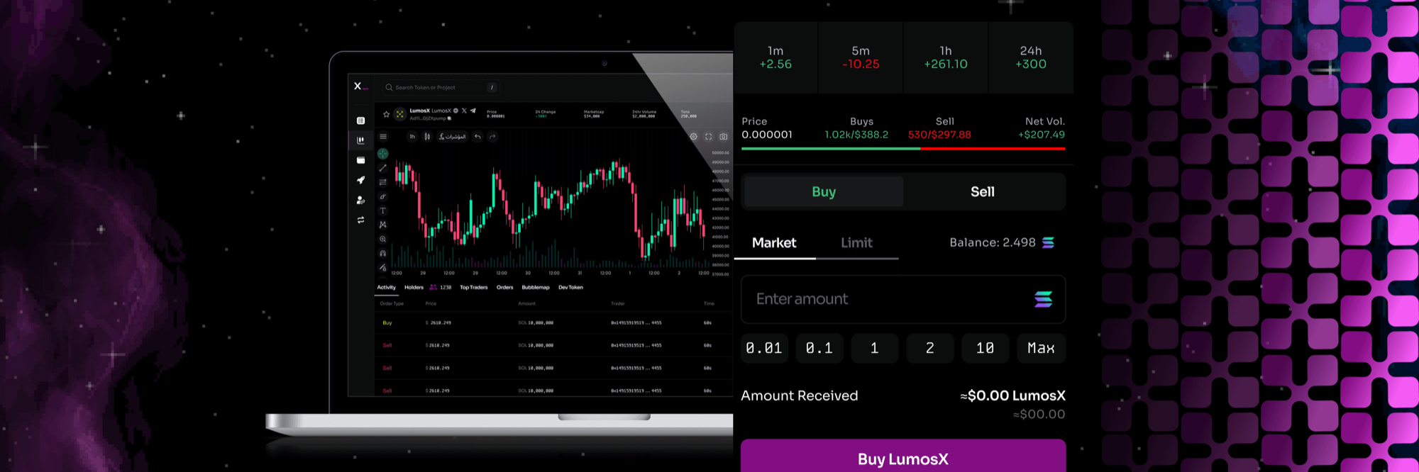 xMoon Gamified DEX screen 3