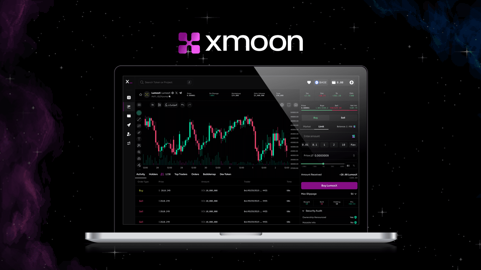 xMoon Gamified DEX case study cover